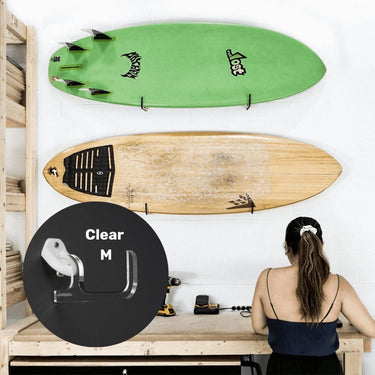 Gnarwall Horizontal Hangers - Clear - Medium - GNARWALL